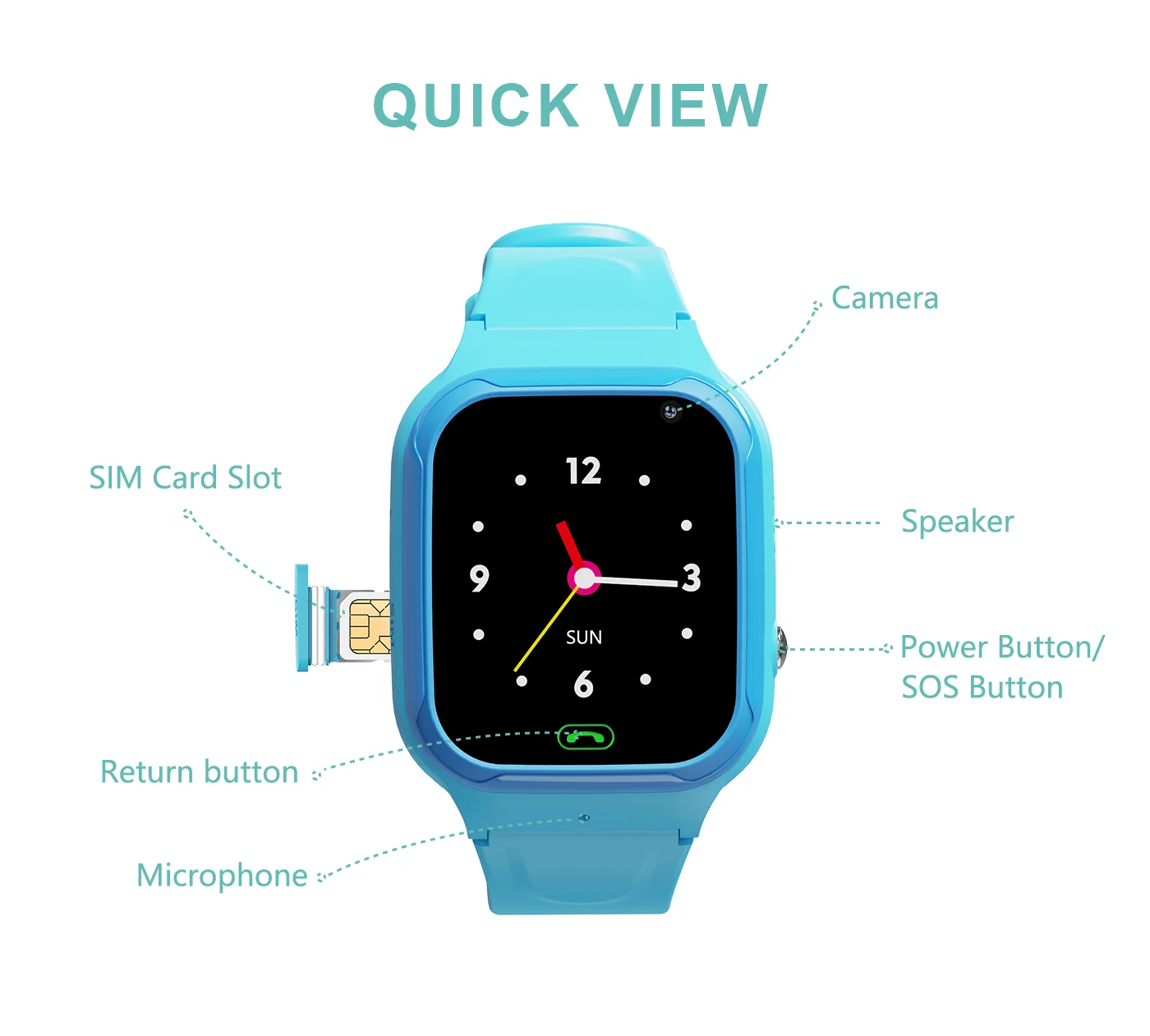 4G Kids Smart Phone Watch Video Call WIFI LBS Location SOS Tracker Baby Camera Waterproof Watch For Boy Girl Smart Watch For Kid