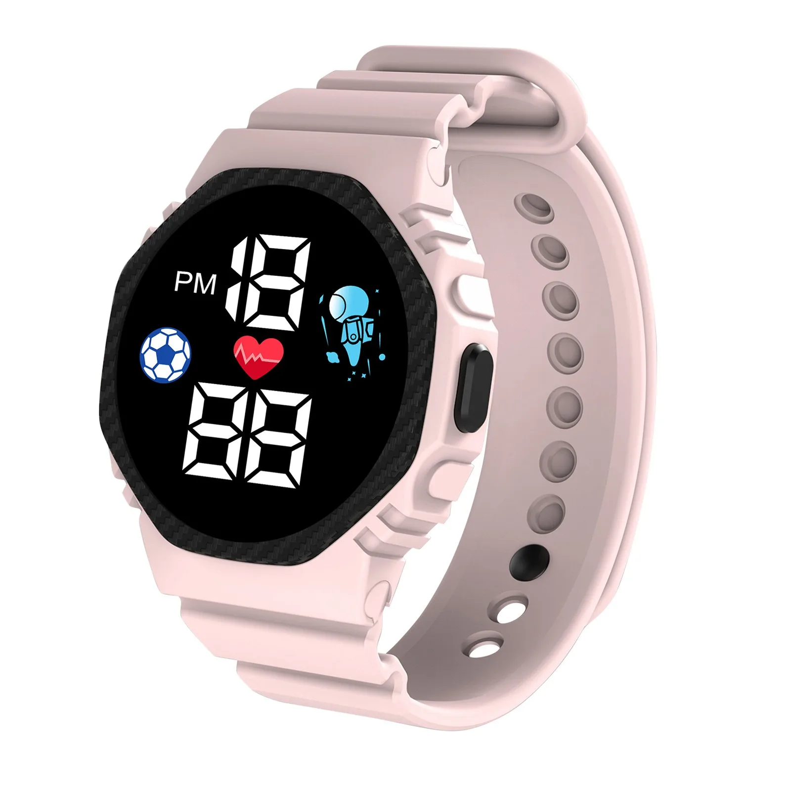 Multi-color Smart Watch For Kids Boy Girl Fashion Sports Bracelet LED Digital Wrist Watches Children's Smartwatch Waterproof
