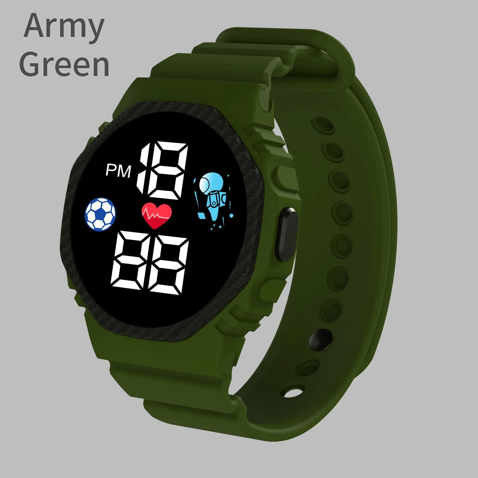 Multi-color Smart Watch For Kids Boy Girl Fashion Sports Bracelet LED Digital Wrist Watches Children's Smartwatch Waterproof