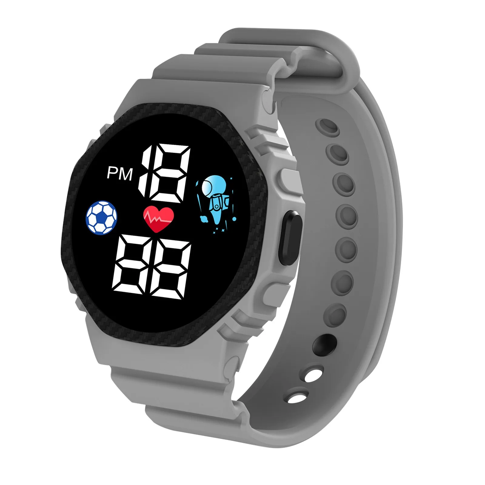 Multi-color Smart Watch For Kids Boy Girl Fashion Sports Bracelet LED Digital Wrist Watches Children's Smartwatch Waterproof