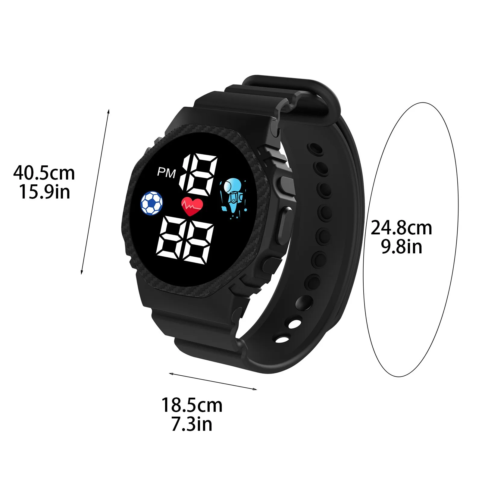 Multi-color Smart Watch For Kids Boy Girl Fashion Sports Bracelet LED Digital Wrist Watches Children's Smartwatch Waterproof