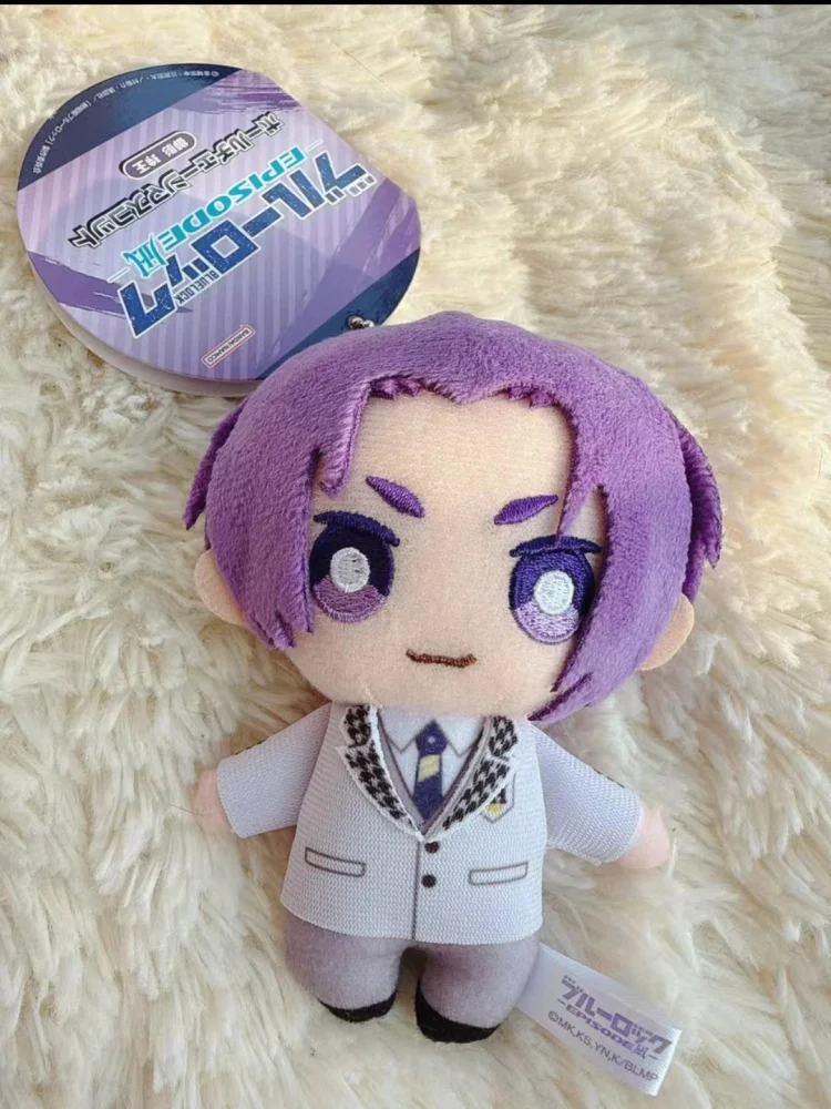 Bandai In Stock Blue Lock Episode Nagi Plush Doll Keychain 12cm Nagi Seishiro Mikage Reo Anime Carry Decor Pendant