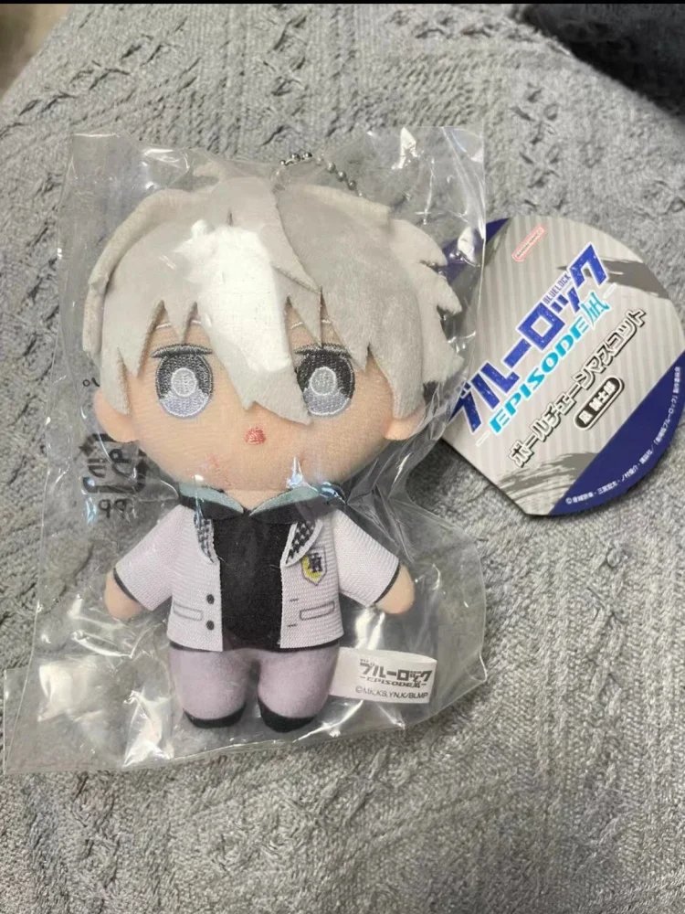 Bandai In Stock Blue Lock Episode Nagi Plush Doll Keychain 12cm Nagi Seishiro Mikage Reo Anime Carry Decor Pendant