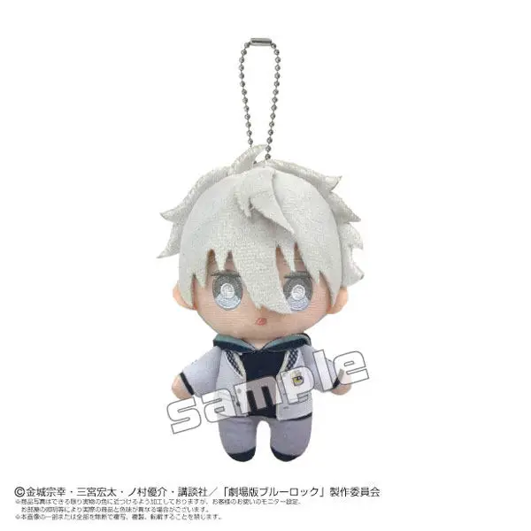 Bandai In Stock Blue Lock Episode Nagi Plush Doll Keychain 12cm Nagi Seishiro Mikage Reo Anime Carry Decor Pendant