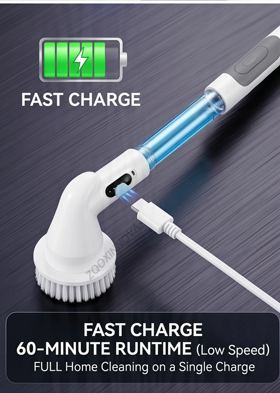Household CordLess Electric Cleaning Brush Kitchen Gadgets Hair Brushes Bathroom Broom Toilet Mops Multifunctional Spin Scrubber