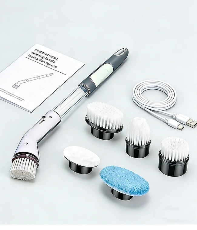 Household CordLess Electric Cleaning Brush Kitchen Gadgets Hair Brushes Bathroom Broom Toilet Mops Multifunctional Spin Scrubber