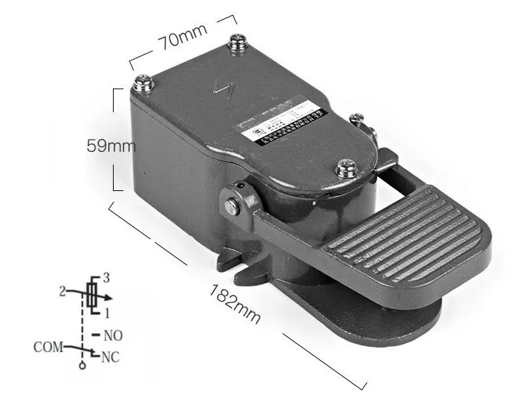 4.7k/10k/22K/100K Potentiometer Speed Governing Foot Switch Frequency Controller Governor Motor Pedal Switch