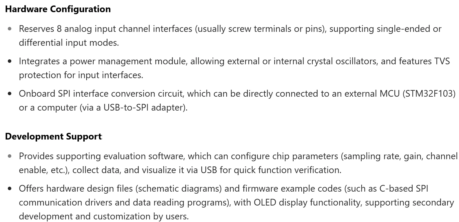 ADS131M08 Module - 24-bit High-Precision ADC with 8-Channel Differential Input View Data via USB And OLED