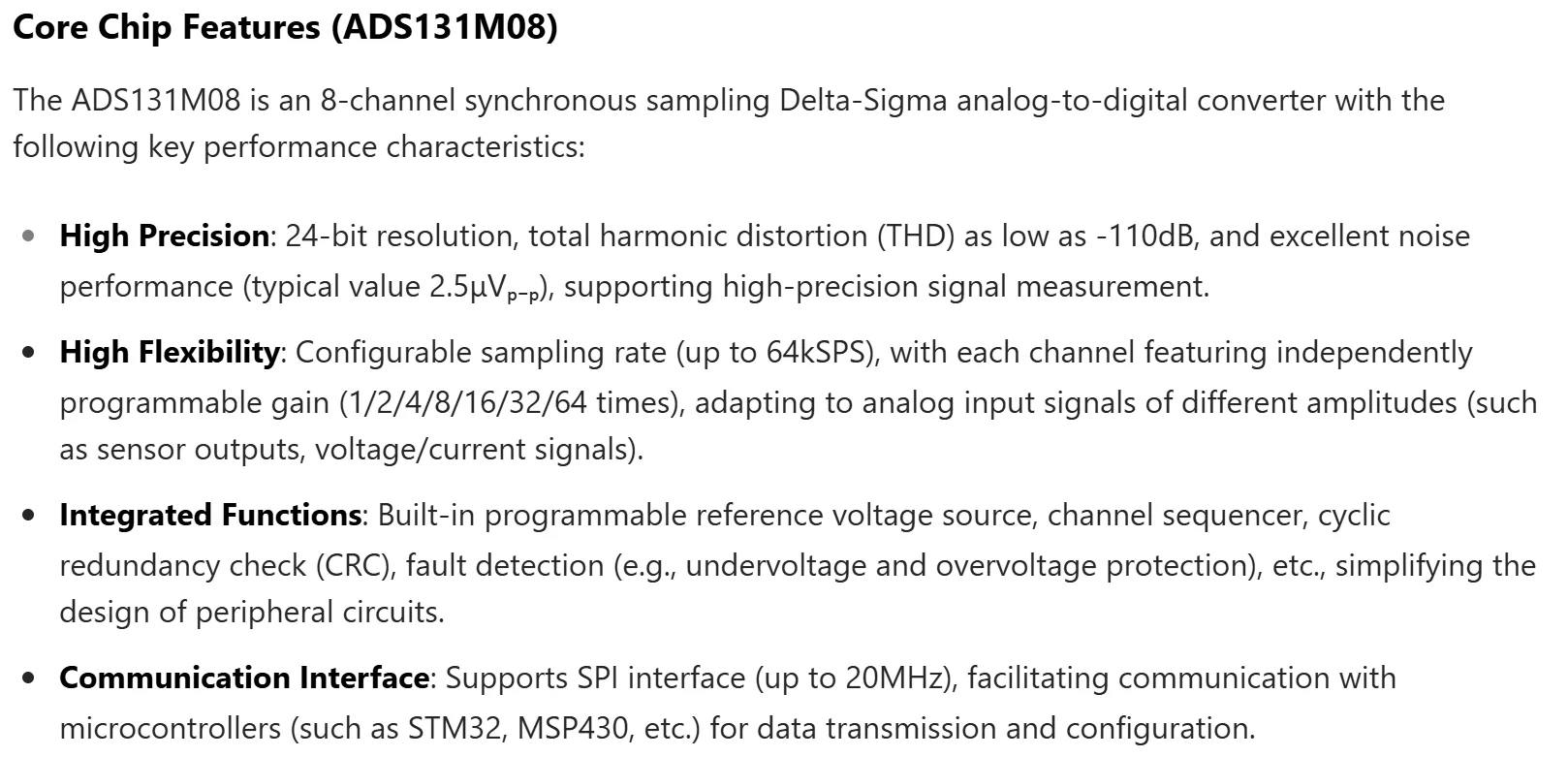 ADS131M08 Module - 24-bit High-Precision ADC with 8-Channel Differential Input View Data via USB And OLED