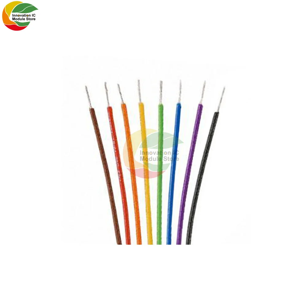 250M 30 AWG 8-Wire 0.25mm B-30-1000 UL1423 Colored Insulation Cable Copper Core Test Wrapping Wire Tinned Copper Solid Wire Line