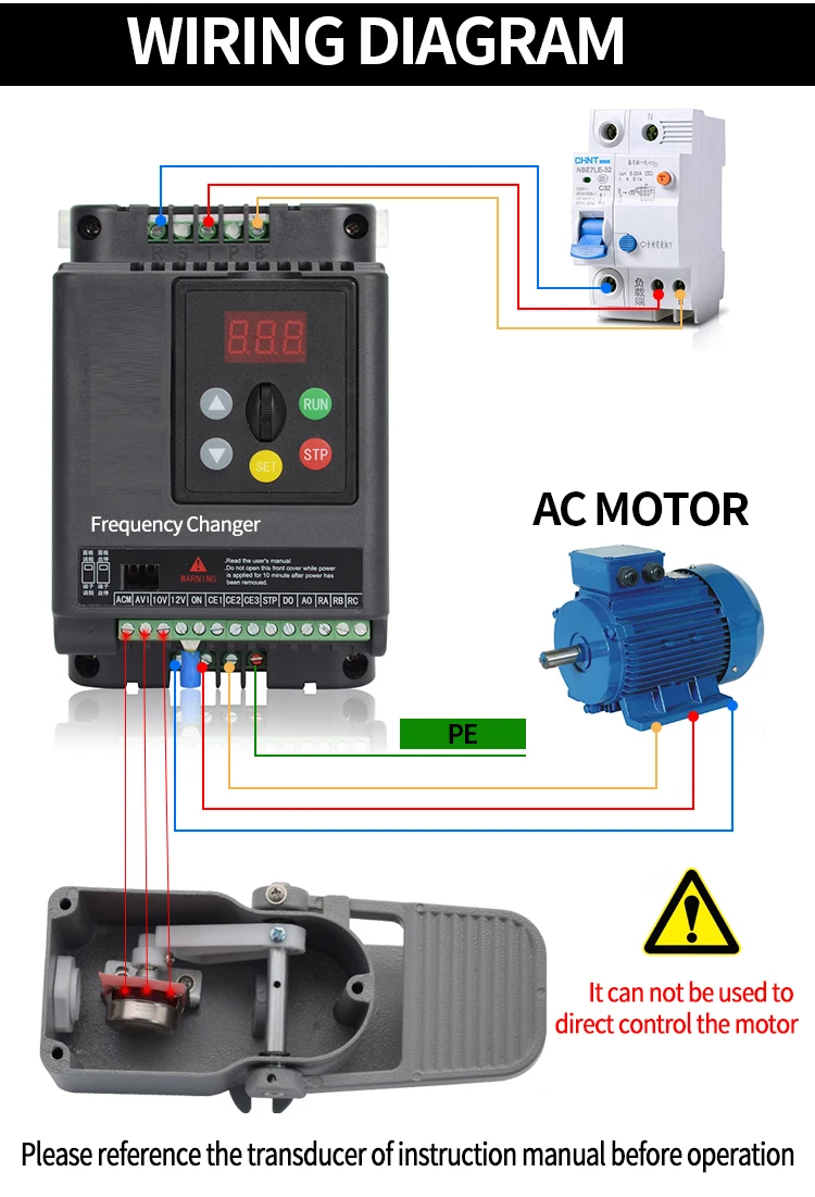 4.7k/10k/22K Potentiometer pedal switch speed governing foot switch frequency controller governor motor pedal switch