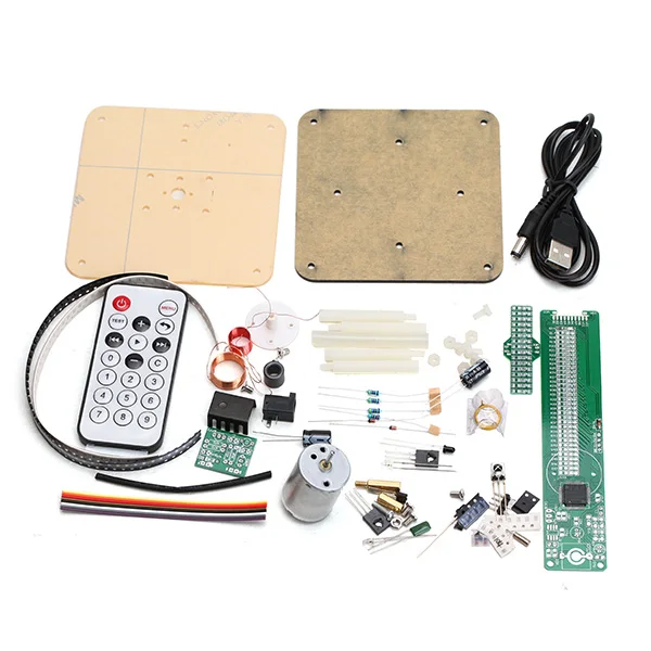 New DIY Spherical Rotating LED Kit POV Soldering Training Kit Upgraded Version