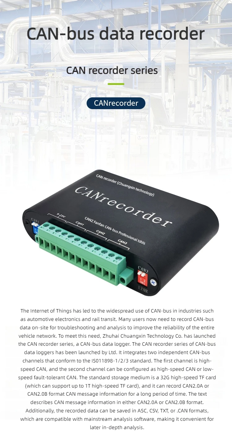 CAN Bus Datalogger CANrecorder CANalyst-II CAN Bus Adapter CAN-Bus Professional Tools For CANOpen DeviceNet