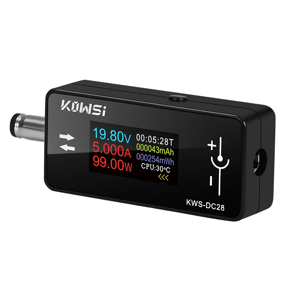 KWS-DC28 0,96 Zoll TFT HD Digitalanzeige DC Spannung Amperemeter Leistungsmesser Handy Ladetester Detektor Elektriker Werkzeug