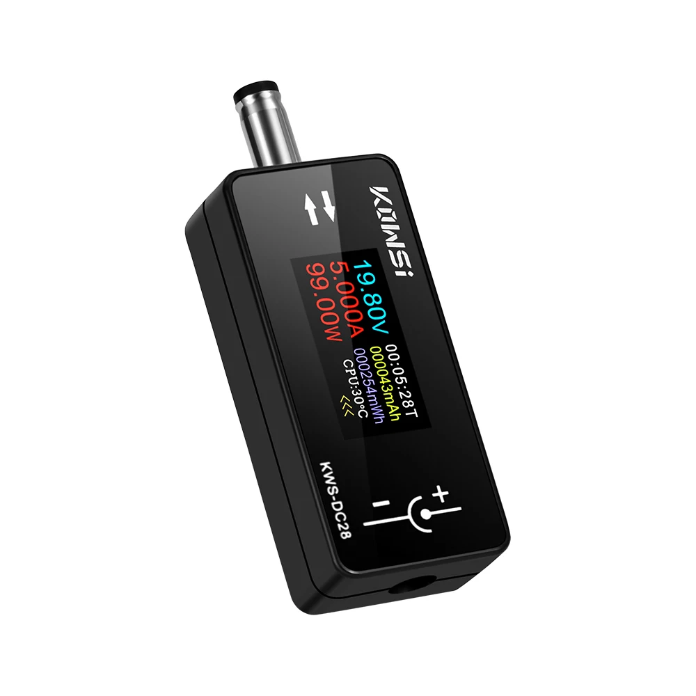 KWS-DC28 0,96 Zoll TFT HD Digitalanzeige DC Spannung Amperemeter Leistungsmesser Handy Ladetester Detektor Elektriker Werkzeug