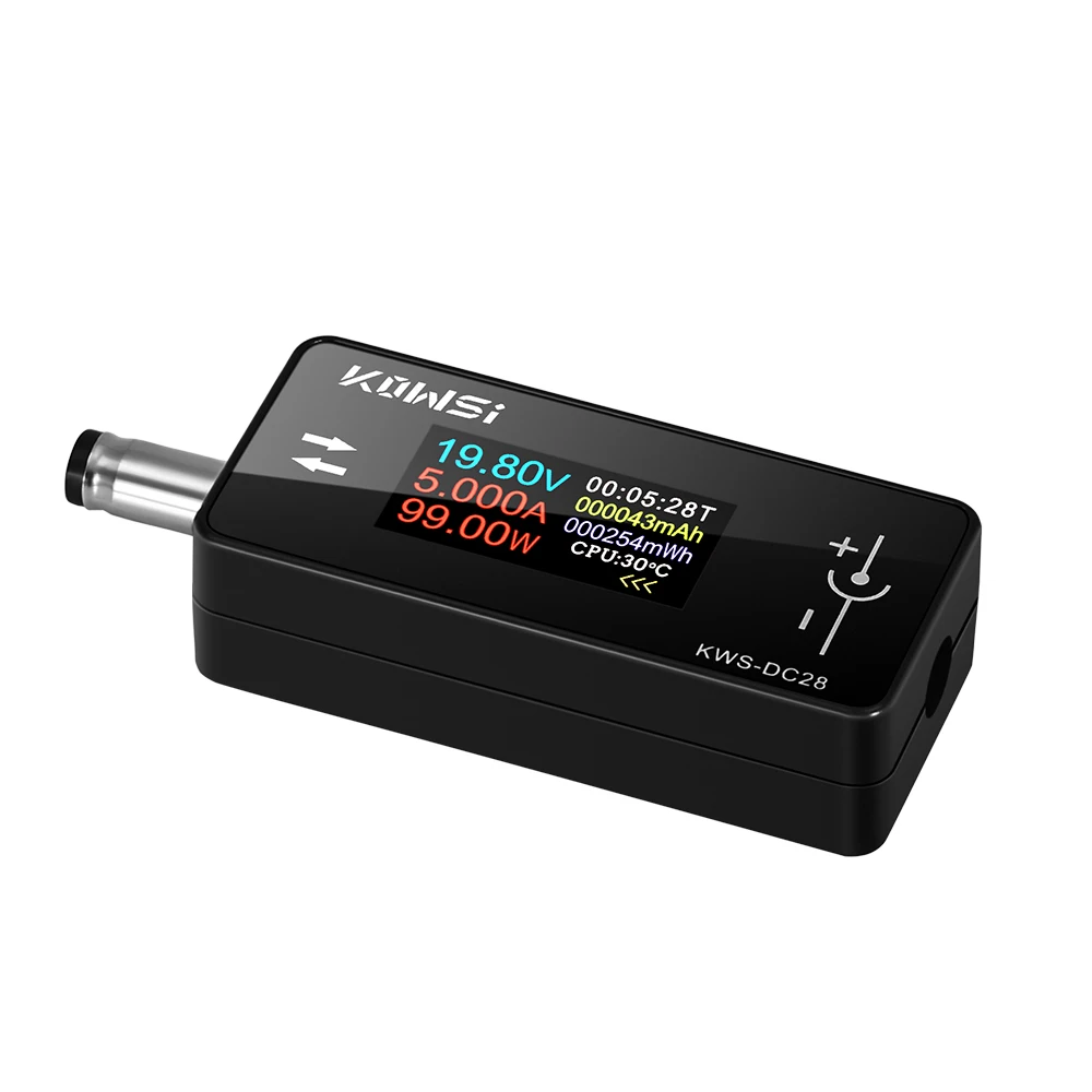 KWS-DC28 0,96 Zoll TFT HD Digitalanzeige DC Spannung Amperemeter Leistungsmesser Handy Ladetester Detektor Elektriker Werkzeug