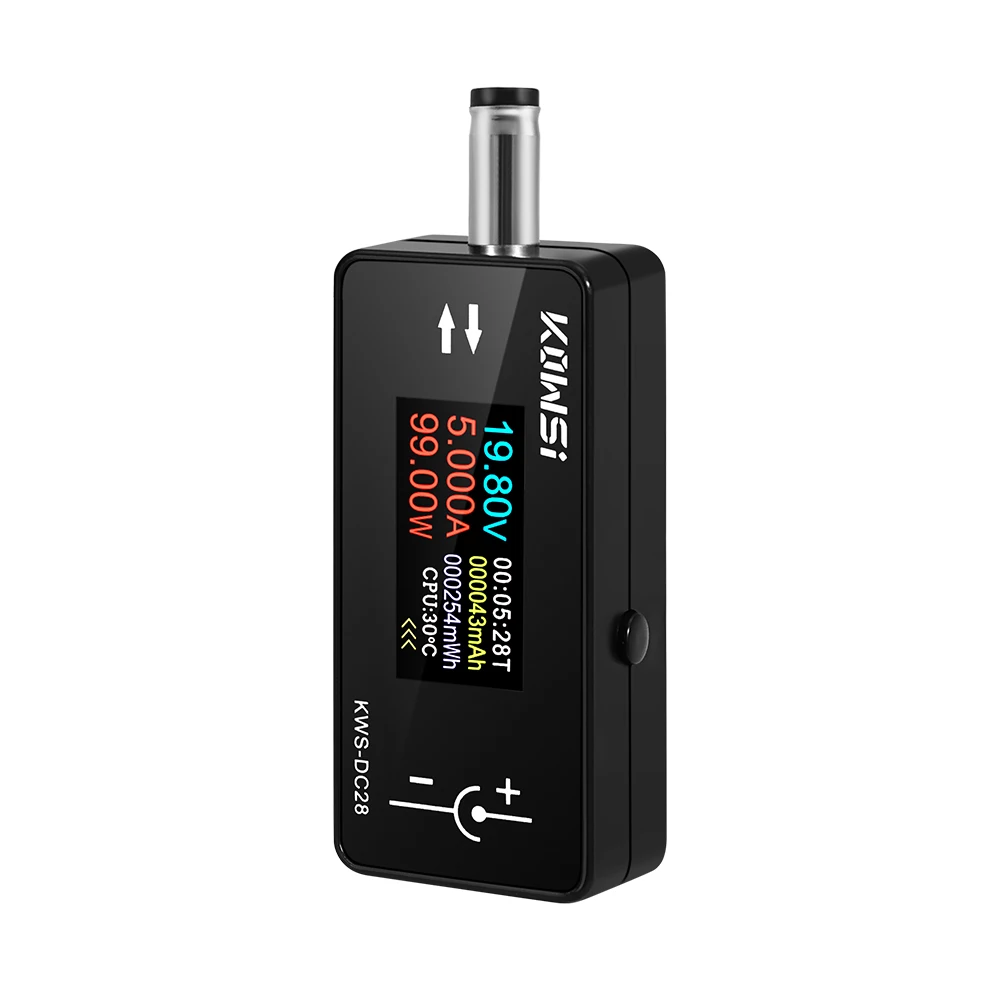KWS-DC28 0,96 Zoll TFT HD Digitalanzeige DC Spannung Amperemeter Leistungsmesser Handy Ladetester Detektor Elektriker Werkzeug