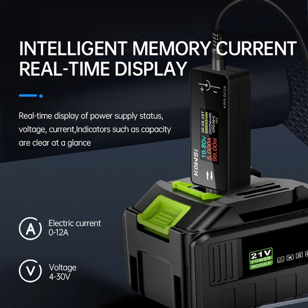 KWS-DC28 0,96 Zoll TFT HD Digitalanzeige DC Spannung Amperemeter Leistungsmesser Handy Ladetester Detektor Elektriker Werkzeug