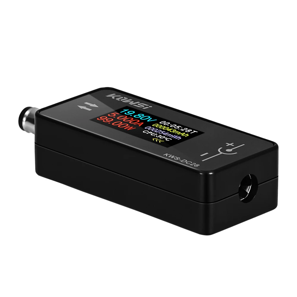 KWS-DC28 0,96 Zoll TFT HD Digitalanzeige DC Spannung Amperemeter Leistungsmesser Handy Ladetester Detektor Elektriker Werkzeug