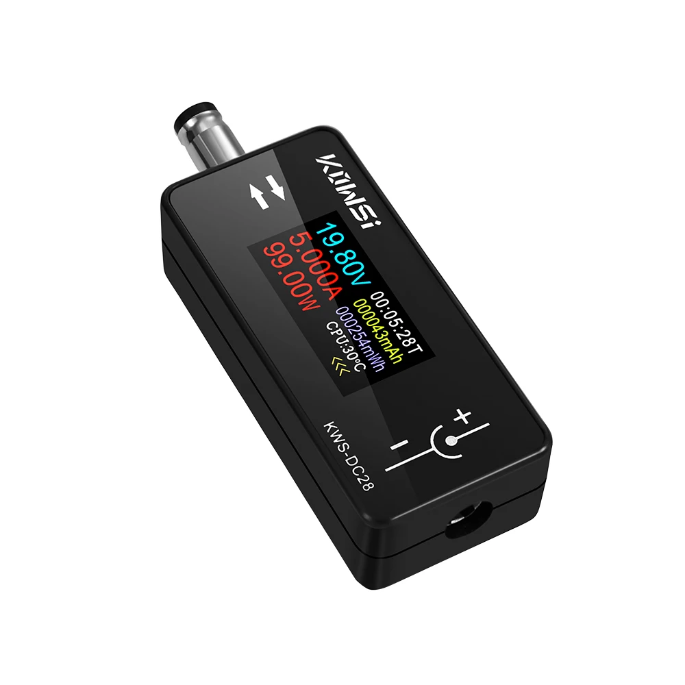 KWS-DC28 0,96 Zoll TFT HD Digitalanzeige DC Spannung Amperemeter Leistungsmesser Handy Ladetester Detektor Elektriker Werkzeug