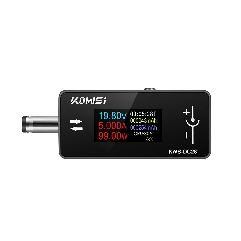 KWS-DC28 0,96 Zoll TFT HD Digitalanzeige DC Spannung Amperemeter Leistungsmesser Handy Ladetester Detektor Elektriker Werkzeug