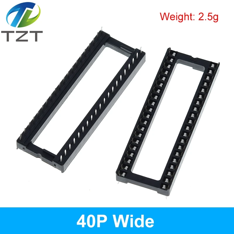 10pcs TZT IC Seat 6P/8P/14P/16P/18P/20P/24P/28P DIP IC Sockets Adaptor Solder Type 28 pin Narrow Body DIP Sockets MCU Seat
