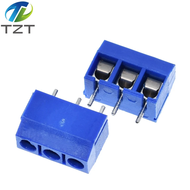 10pcs KF301-3P 301-3P 3P 3 Pin Plug-in Screw Terminal-Block Connector 5.08mm Pitch 2 Pin Screw Terminal-Block 5.08-301-3P