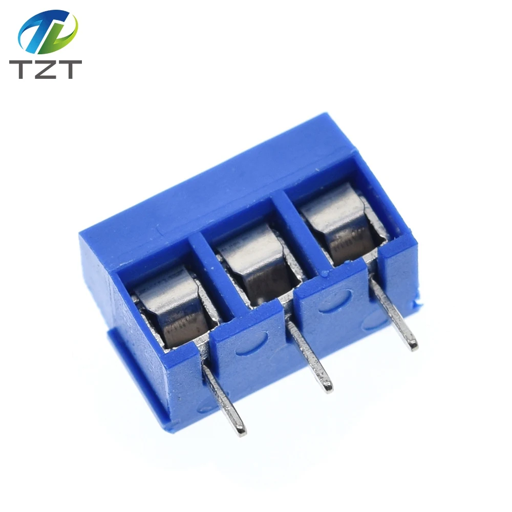 10pcs KF301-3P 301-3P 3P 3 Pin Plug-in Screw Terminal-Block Connector 5.08mm Pitch 2 Pin Screw Terminal-Block 5.08-301-3P