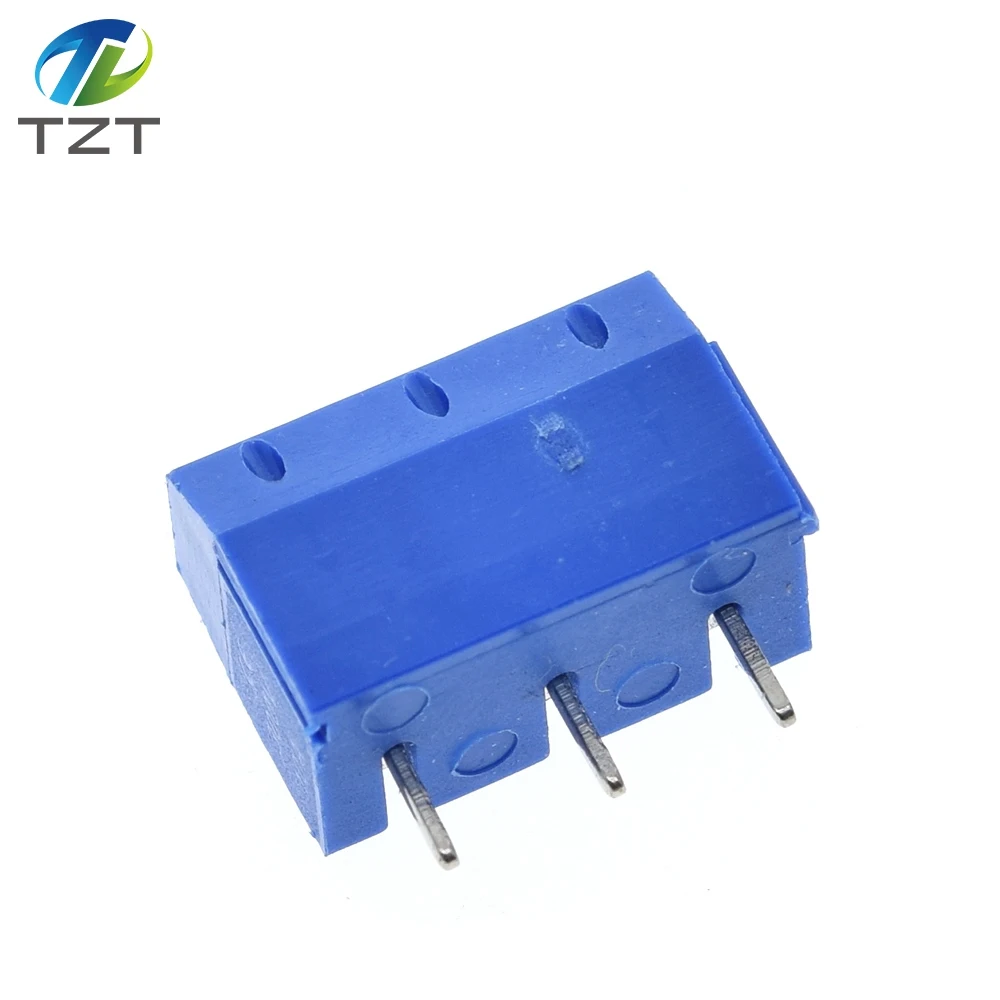 10pcs KF301-3P 301-3P 3P 3 Pin Plug-in Screw Terminal-Block Connector 5.08mm Pitch 2 Pin Screw Terminal-Block 5.08-301-3P