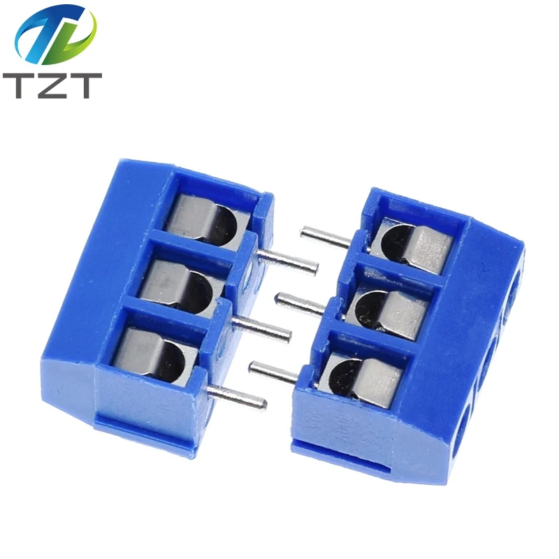10pcs KF301-3P 301-3P 3P 3 Pin Plug-in Screw Terminal-Block Connector 5.08mm Pitch 2 Pin Screw Terminal-Block 5.08-301-3P