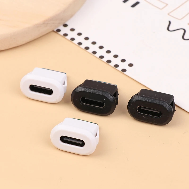 USB Waterproof Connector Type-C Tail Plug Interface Connector 5A 20V High Current Fast Charging Jack Port USB-C Charger Plug