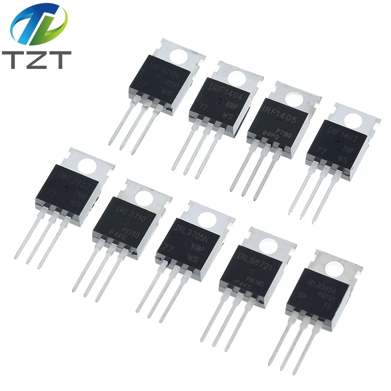 TZT IRF1010 IRF1404 IRF1405 IRF1407 IRF2807 IRF3710 IRFL3705 IRLB8721 IRLB3034