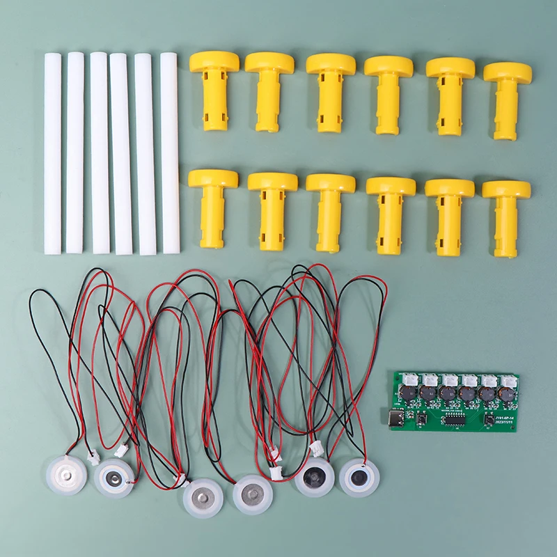 1Set Humidifier Module DIY Kit Nebulizing Control Board Ultrasonic Nebulizer Mist Driver Circuit Board Type-C Interface 6 Nozzle