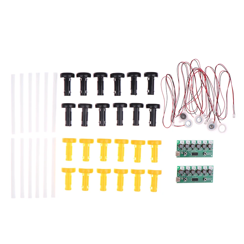 1Set Humidifier Module DIY Kit Nebulizing Control Board Ultrasonic Nebulizer Mist Driver Circuit Board Type-C Interface 6 Nozzle