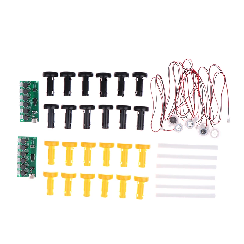 1Set Humidifier Module DIY Kit Nebulizing Control Board Ultrasonic Nebulizer Mist Driver Circuit Board Type-C Interface 6 Nozzle