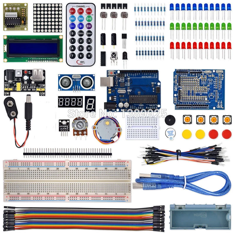 The Most Complete Starter Kit for Arduino R3 with Tutorial /1602 LCD /R3 board/Resistor