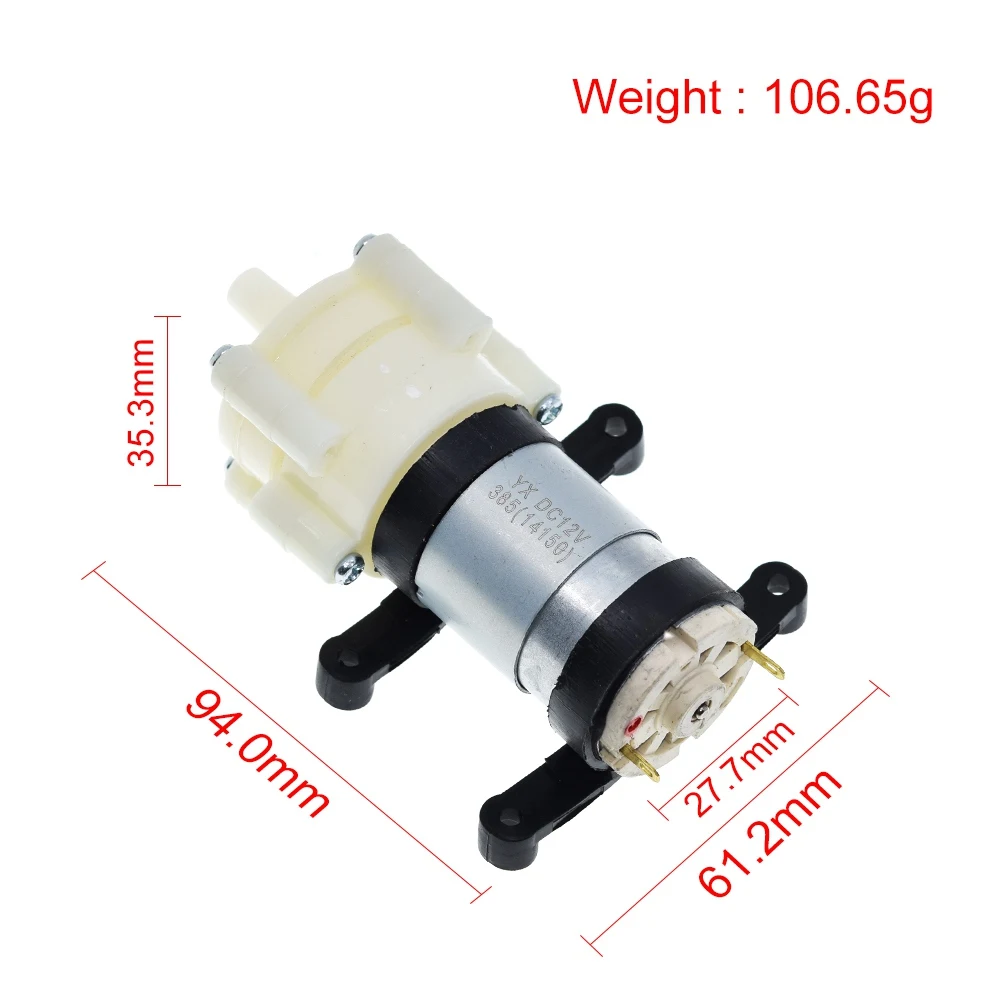 1/3PCS DC6-12V R385 Aquarium Fish Tank Round Water Air DC Diaphragm Pump Aquarium Air Pumps Accessories