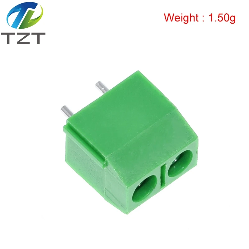 TZT 20pcs KF301-2P 301-2P 2 Pin Plug-in Screw Terminal-Block Connector 5.08mm Pitch 2 Pin Screw Terminal-Block good
