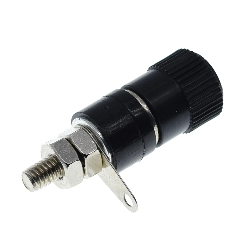 10PCS/LOT JS-910B 4mm Amplifiers Terminal-Blocks Connector Binding Post Banana Plug Jack Mount Black