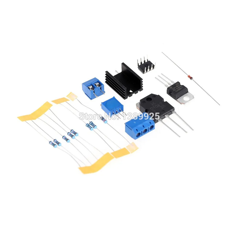 3in1 0-30V 2mA-3A DC Regulated Power Supply DIY Kit + Radiator Aluminum Heatsink+Cooling Fan
