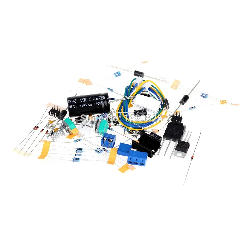 3in1 0-30V 2mA-3A DC Regulated Power Supply DIY Kit + Radiator Aluminum Heatsink+Cooling Fan