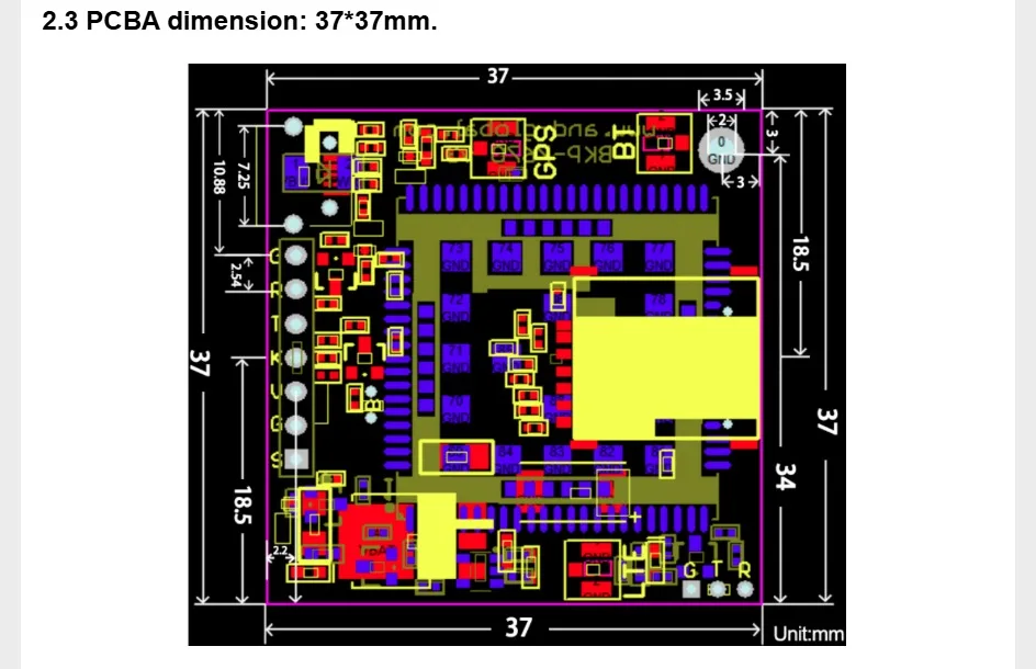 A7670E Push Nano Side Way SIM Slot LTE 4G GPS TTL UART LTE Cat-1 for Europe Midde Asia South Africa
