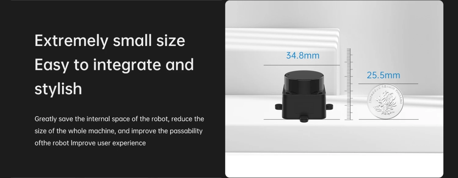 Distance measuring scanner LDROBOT factory  Multiple series Lidar sensor LD14P=D200 Kit，D500 lidar kit ,D800 lidar kit etc.