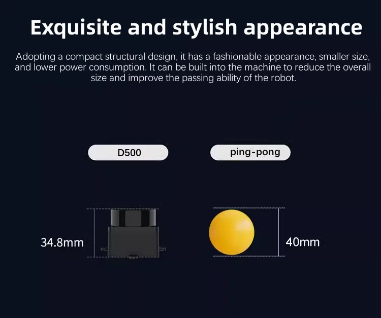 Distance measuring scanner LDROBOT factory  Multiple series Lidar sensor LD14P=D200 Kit，D500 lidar kit ,D800 lidar kit etc.