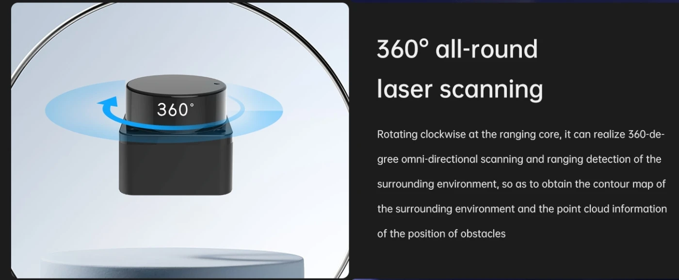 Distance measuring scanner LDROBOT factory  Multiple series Lidar sensor LD14P=D200 Kit，D500 lidar kit ,D800 lidar kit etc.