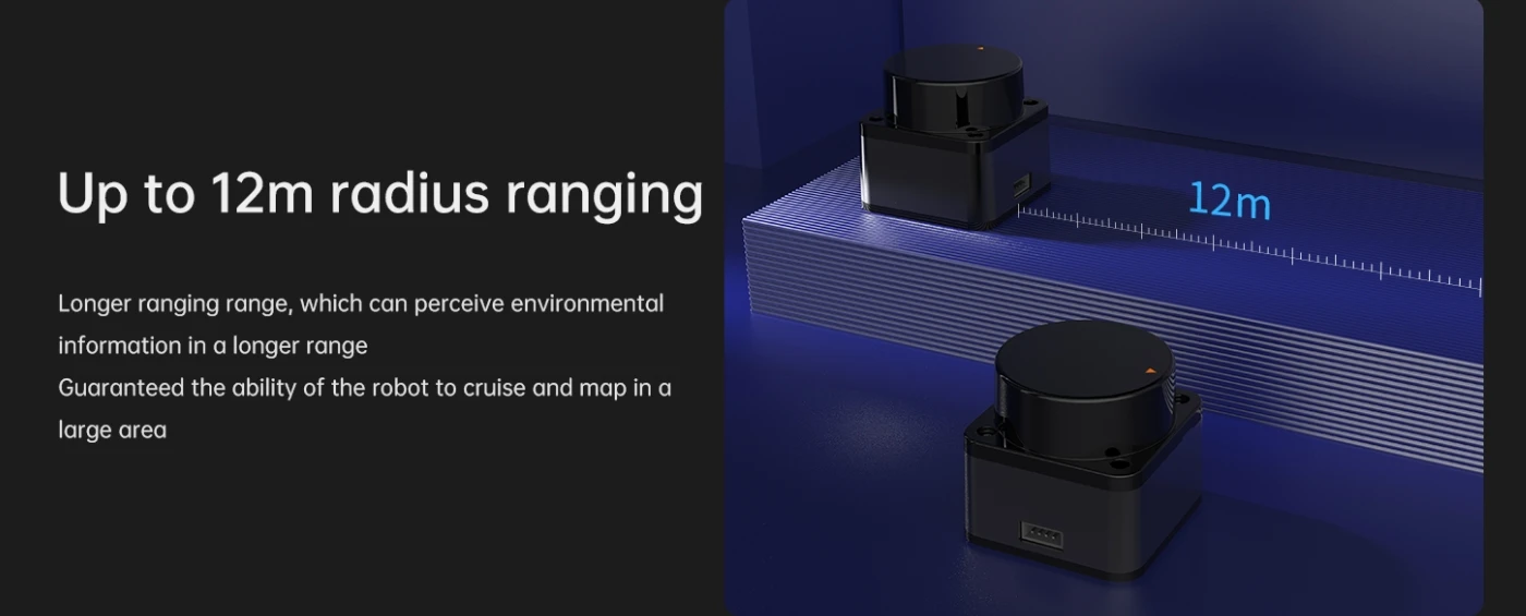 Distance measuring scanner LDROBOT factory  Multiple series Lidar sensor LD14P=D200 Kit，D500 lidar kit ,D800 lidar kit etc.