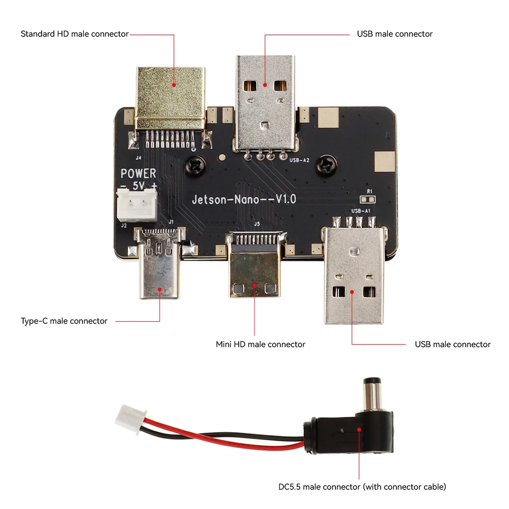Elecrow CrowView Note Bridge Board , Plug and Play, No Driver Required for Jetson Nano Dev Kit or Raspberry Pi 5