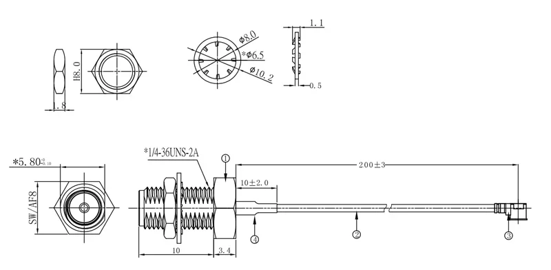 LoRa Directional Antenna for ThinkNode series M1/M5 868MHz/915MHz Optional Support 90°Lateral Adjustment RP-SMA Connector