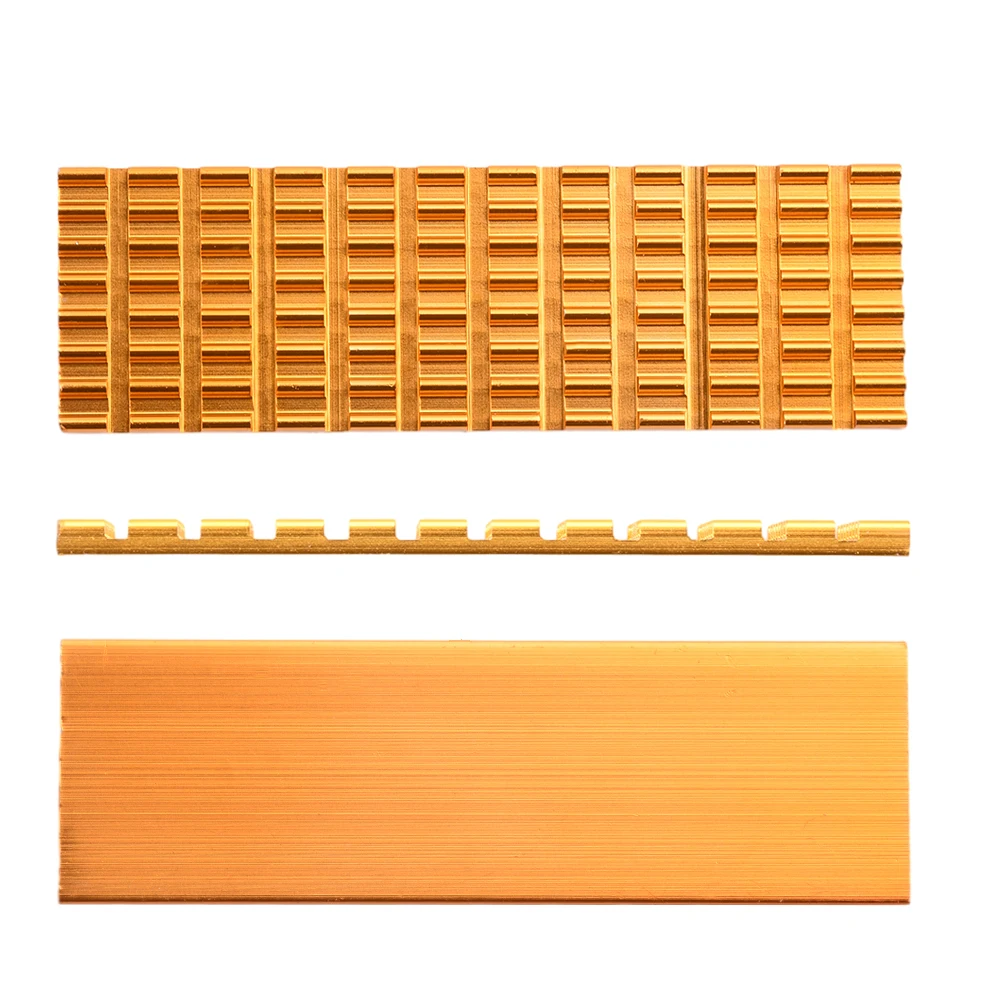 M.2 SSD Heatsink Heat 3/6MM Thickness Slotted Aluminum Heat Sink M2 SSD Cooling Kit for M.2 NGFF 2280 Solid State Drives PC