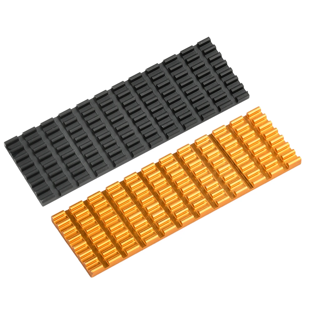 M.2 SSD Heatsink Heat 3/6MM Thickness Slotted Aluminum Heat Sink M2 SSD Cooling Kit for M.2 NGFF 2280 Solid State Drives PC